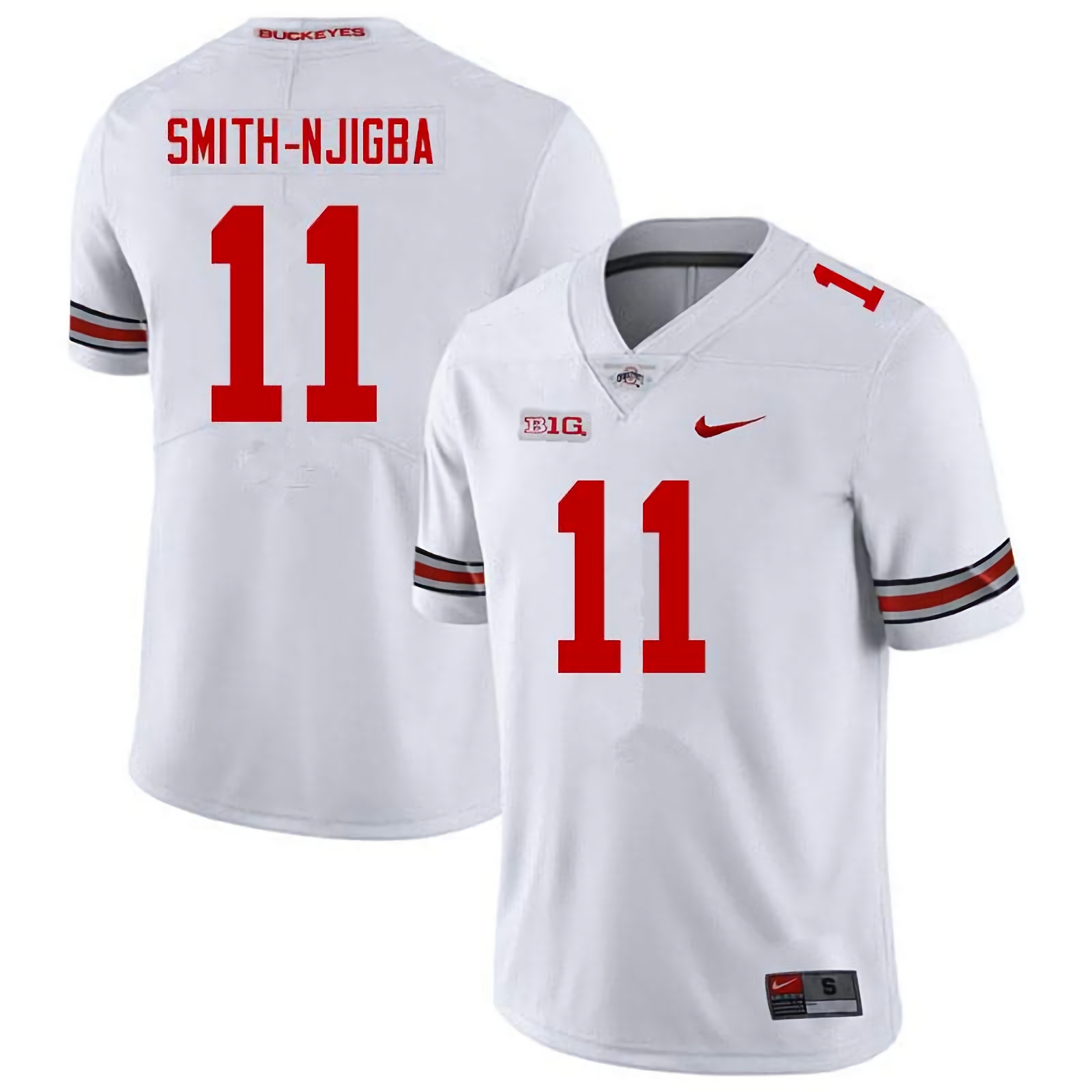 Jaxon Smith-Njigba Ohio State Buckeyes Men's NCAA #11 Nike White College Stitched Football Jersey REN4156IV